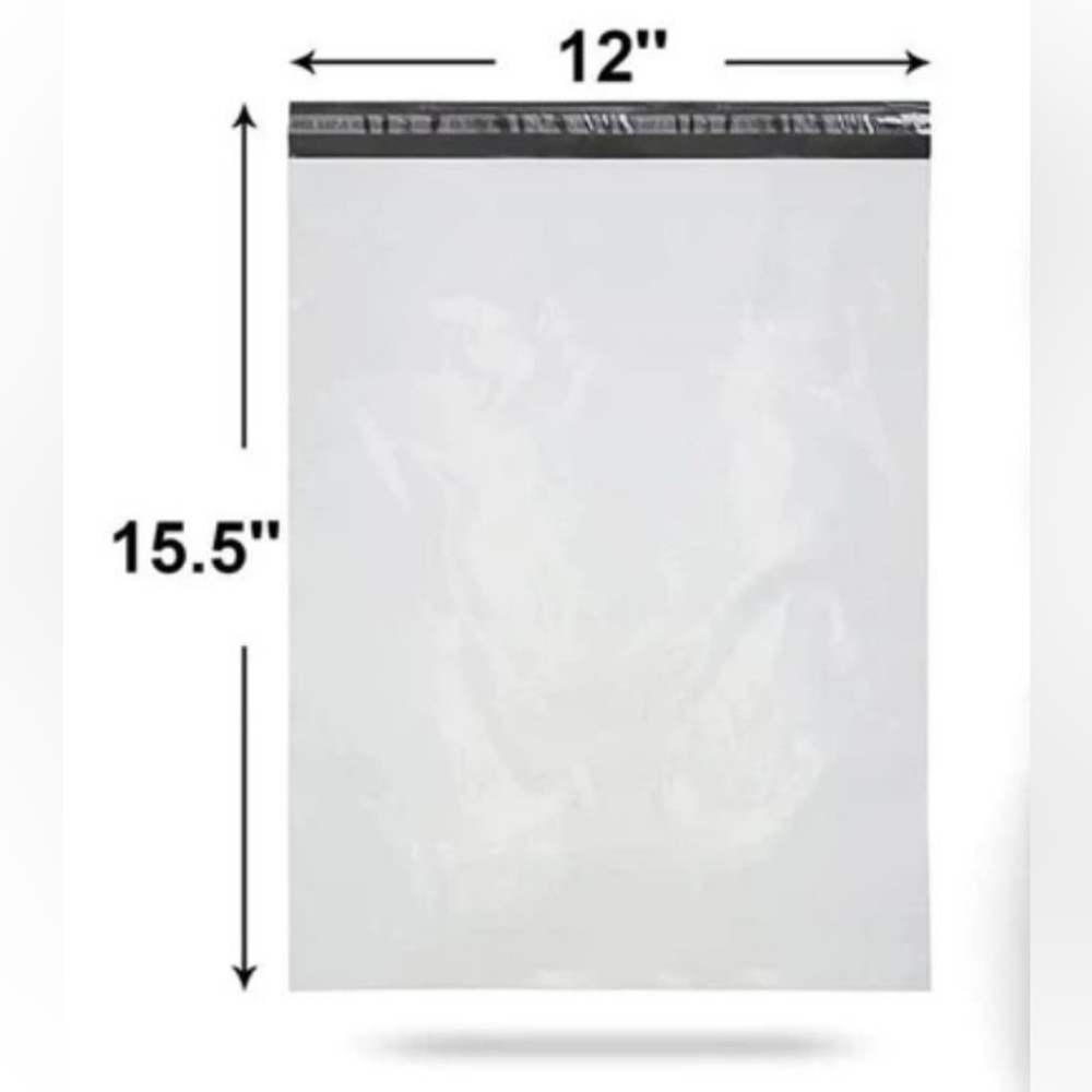 Pack of 15 White Large Mailing bag